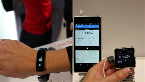 Braccialetti biometrici al posto di orologi, dotati di applicazioni per la corsa: la tecnologia mette il becco nella salute.
